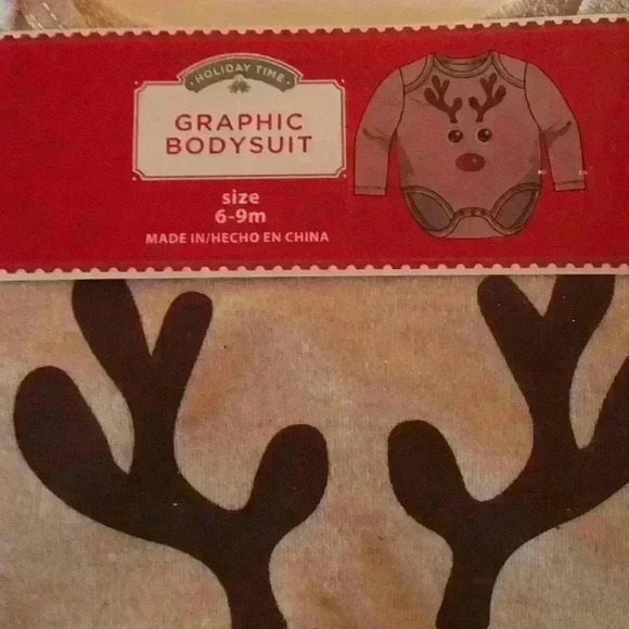 Baby Onesie and Matching Tweed Stocking - Picture 3 of 6